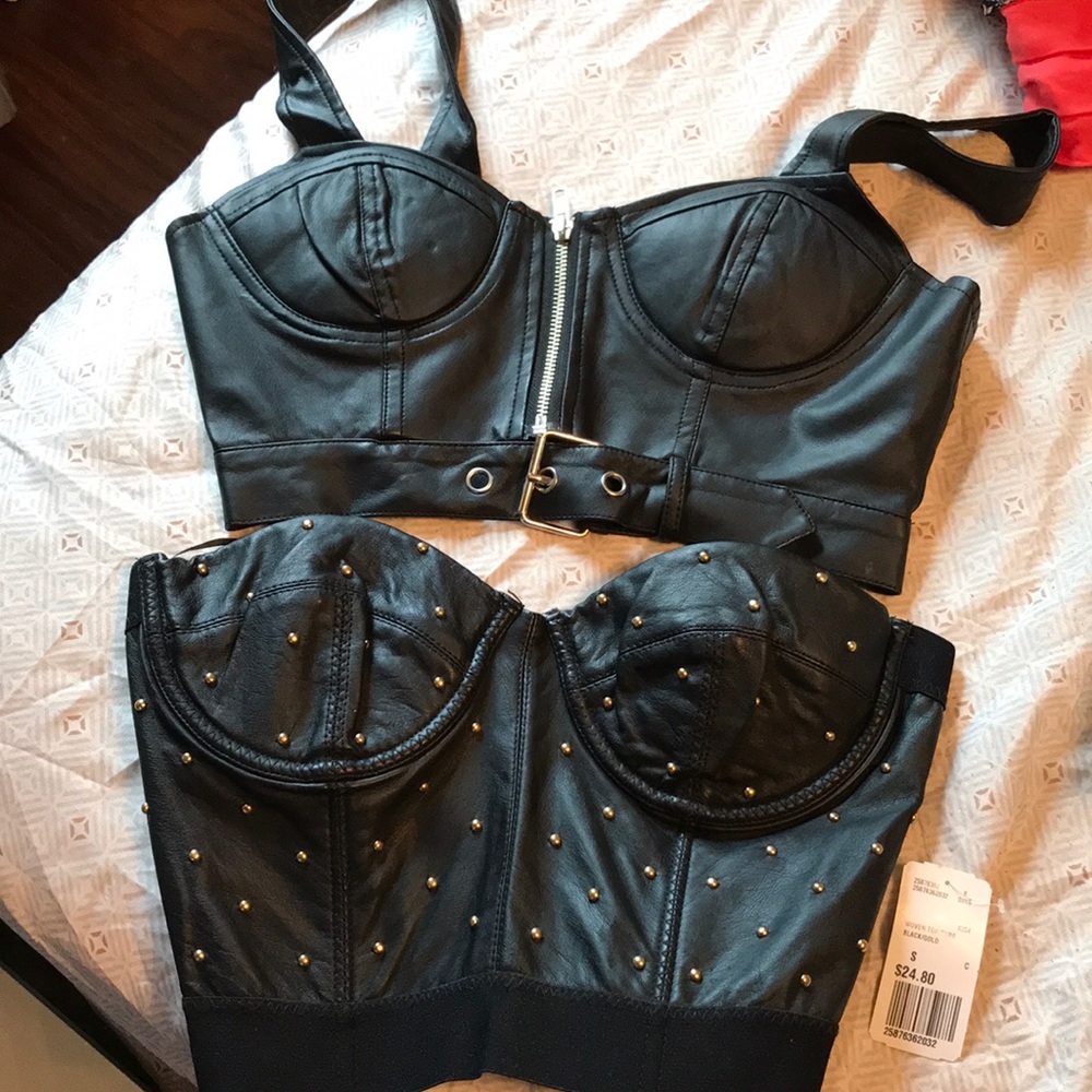 2 Forever 21 Corset style bustiers